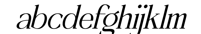 Gradeur Italic Font LOWERCASE