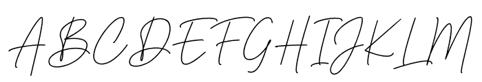 Gradientine Signature Font UPPERCASE