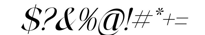 Graditen Italic Font OTHER CHARS