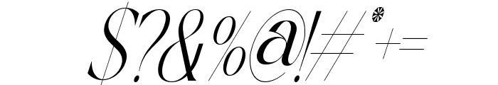 Gradually Reduced Italic Font OTHER CHARS