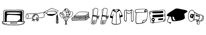 Graduation doodle FONT