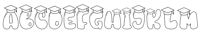 GraduationHooray Font UPPERCASE