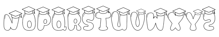 GraduationHooray Font UPPERCASE