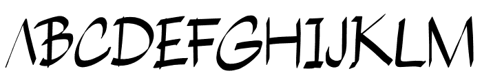 Grafatic Regular Font UPPERCASE