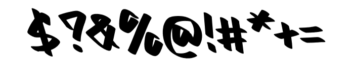 Graffiti Blaze Font OTHER CHARS