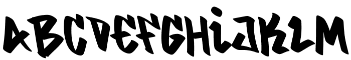 Graffiti Blaze Font UPPERCASE