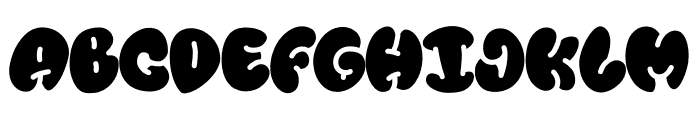 Graffiti Bubbly Font UPPERCASE