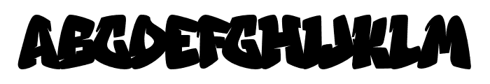 Graffiti Kickflip Regular Font UPPERCASE