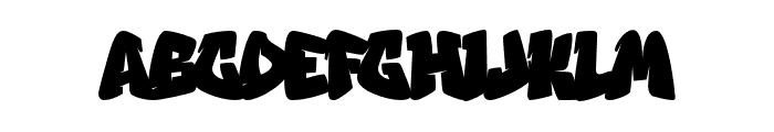 Graffiti Kickflip Regular Font LOWERCASE