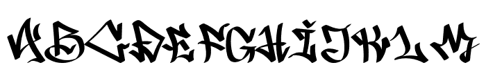 GraffitiBlackRoad Font UPPERCASE