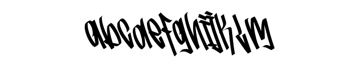 GraffityStylish-Regular Font LOWERCASE