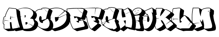 Graffix Impact - Shadow Font UPPERCASE