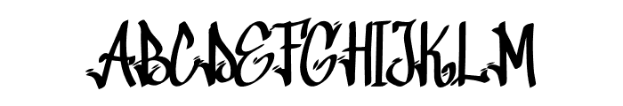 Grafitti New Year Font LOWERCASE