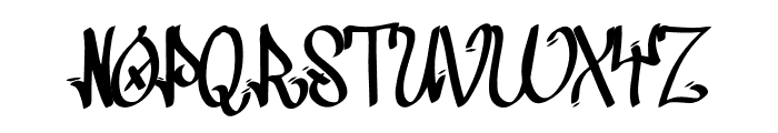 Grafitti New Year Font LOWERCASE