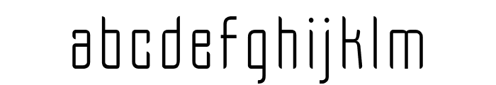 Grage ExtraLight Font LOWERCASE