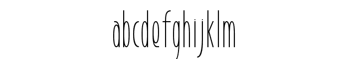 Graham Thin Font LOWERCASE