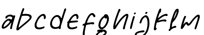 Grainful Notes Italic Font LOWERCASE