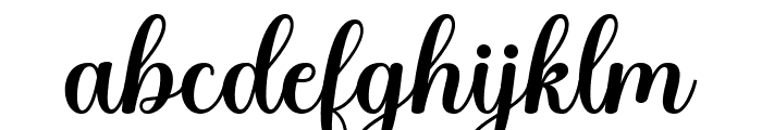 Graldine Script Regular Font LOWERCASE
