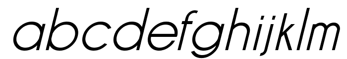 Granat Semi-Bold Italic Font LOWERCASE