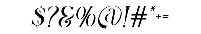 Granch Marune Italic Font OTHER CHARS