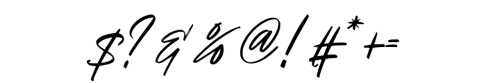 Grand Paradiso Script Font OTHER CHARS
