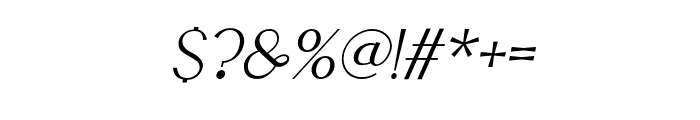 GrandOphius-Italic Font OTHER CHARS