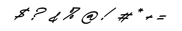 Grandest Script Italic Font OTHER CHARS