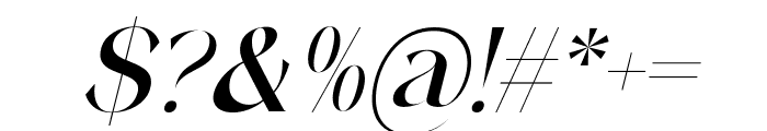 Grandest Serif Italic Font OTHER CHARS
