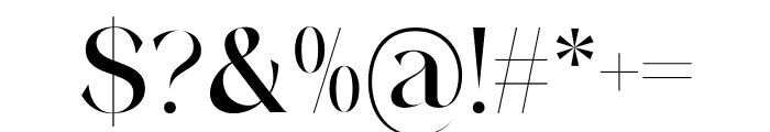 Grandest Serif Font OTHER CHARS