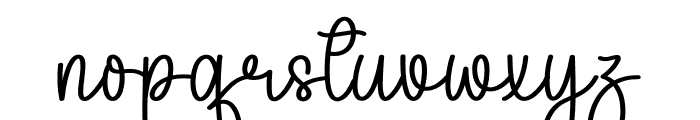 Grandma Calligraphy Font LOWERCASE