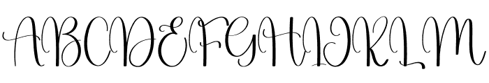 Grandma Signature Font UPPERCASE