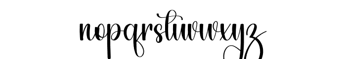 Grandma Signature Font LOWERCASE