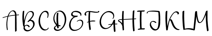 Grandpa Handwriting Font UPPERCASE