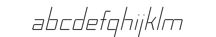 GraphotypeThinItalic Font LOWERCASE