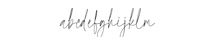 Grateful Signature Font LOWERCASE