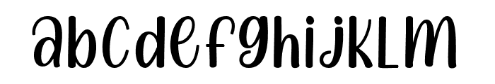 GratefulValentine-Regular Font LOWERCASE