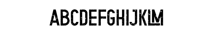 Gratezon Rough Font UPPERCASE