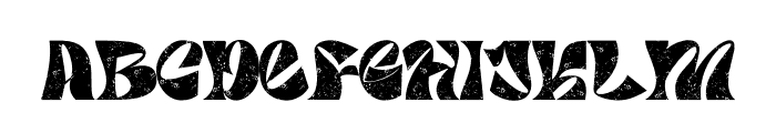 Gratezon Rough Font LOWERCASE