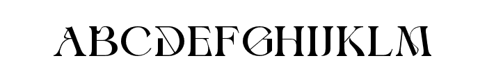 GratiaSinger-ExtraLight Font UPPERCASE