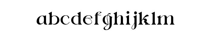 GratiaSinger-ExtraLight Font LOWERCASE