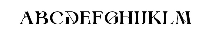 GratiaSinger-Regular Font UPPERCASE