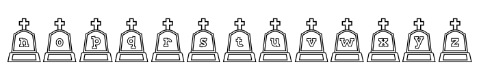 Grave Stone 1 Font LOWERCASE