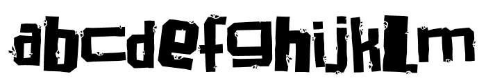 Gravel-Gang Font LOWERCASE