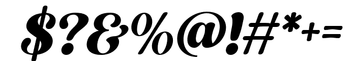 Gravelly Italic Font OTHER CHARS