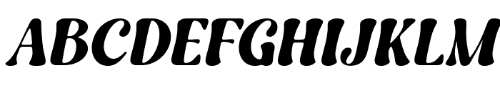 Gravelly Italic Font UPPERCASE