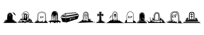 Gravesite Font LOWERCASE