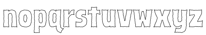 GravestoneOutline Font LOWERCASE