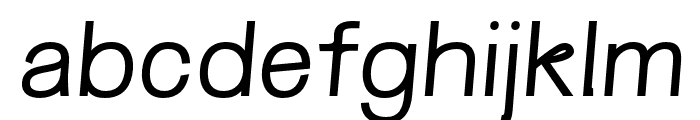 Gravimold Regular Slant Font LOWERCASE