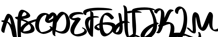 Graxyti Font UPPERCASE