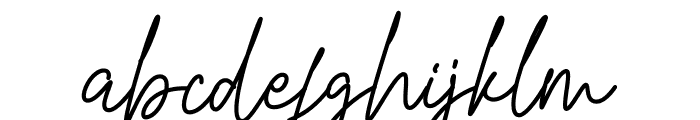 Grayscale Signature Font LOWERCASE